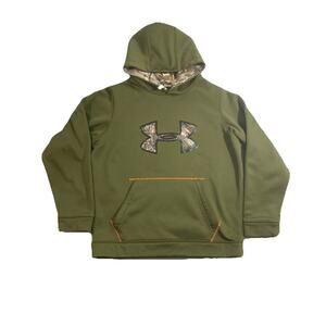Under Armour Kids Long Sleeve Green Hoodie Size YLG